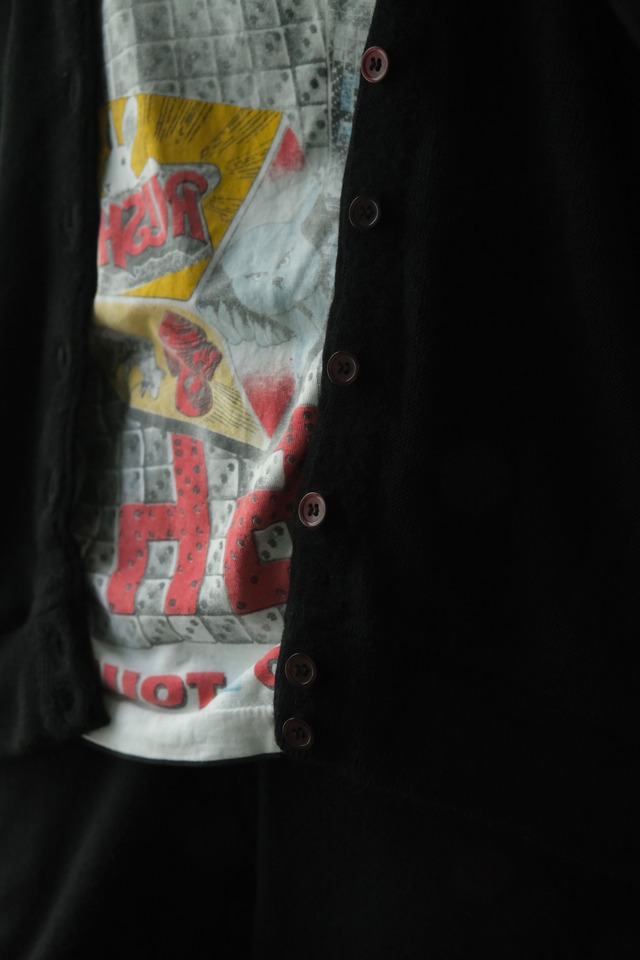 Utah／"Jantzen" acryl knit cardigan／black