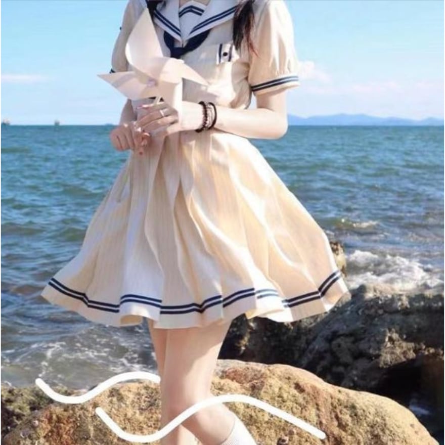 SEASONZ ソフトロリータ JK セーラー服 制服 サマーワンピ