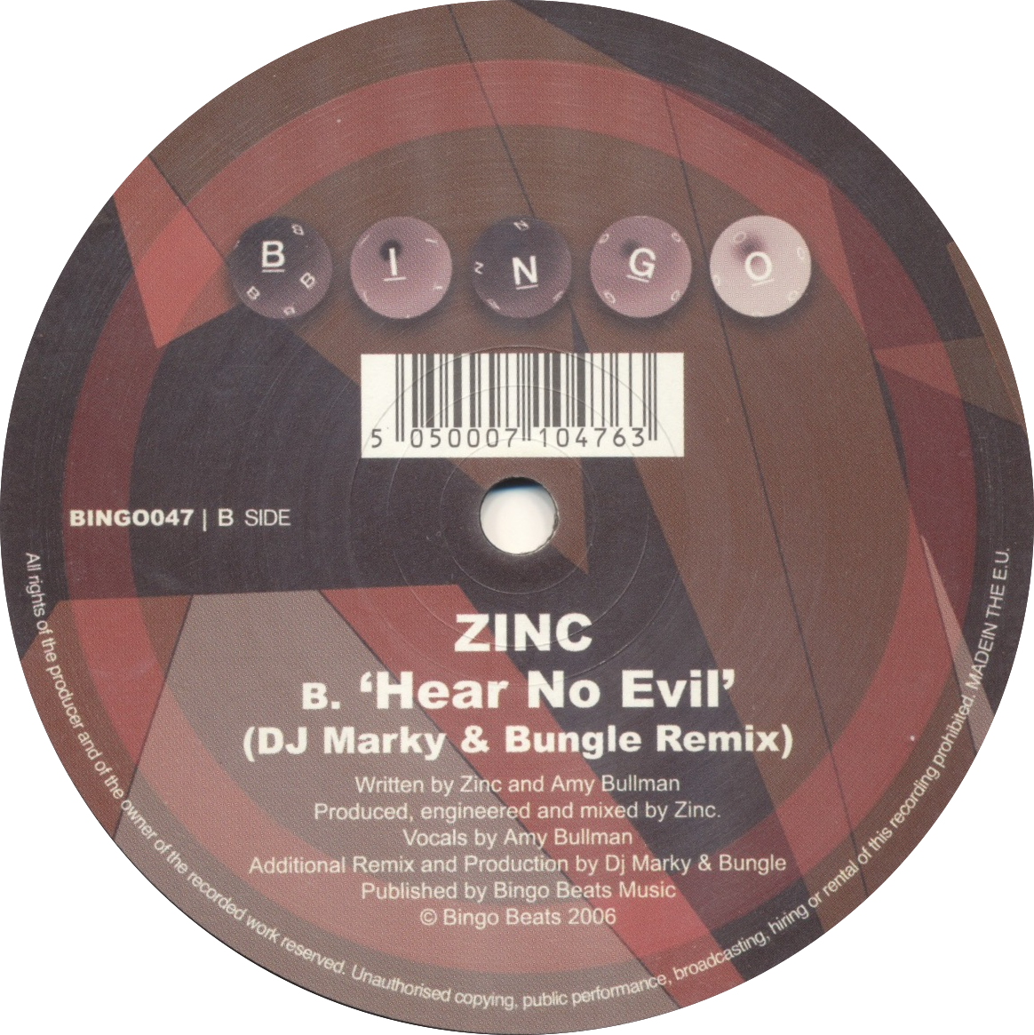 Aquasky / Zinc - Dezires / Hear No Evil (DJ Marky & Bungle Remixes