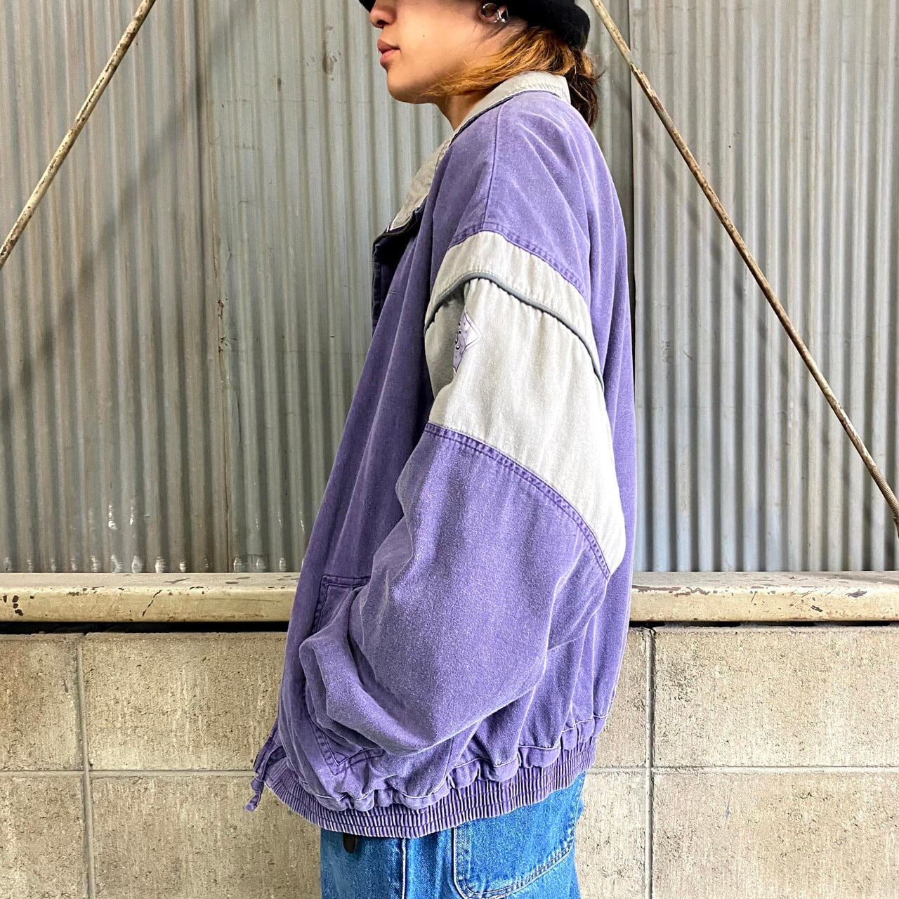 supreme Back Logo Sweater lilac XL