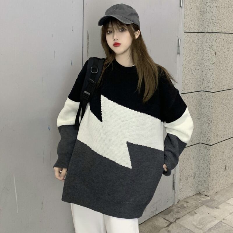 セーター スプリングオータムスタイルトップス 春物 秋物 1号婦人74194253642