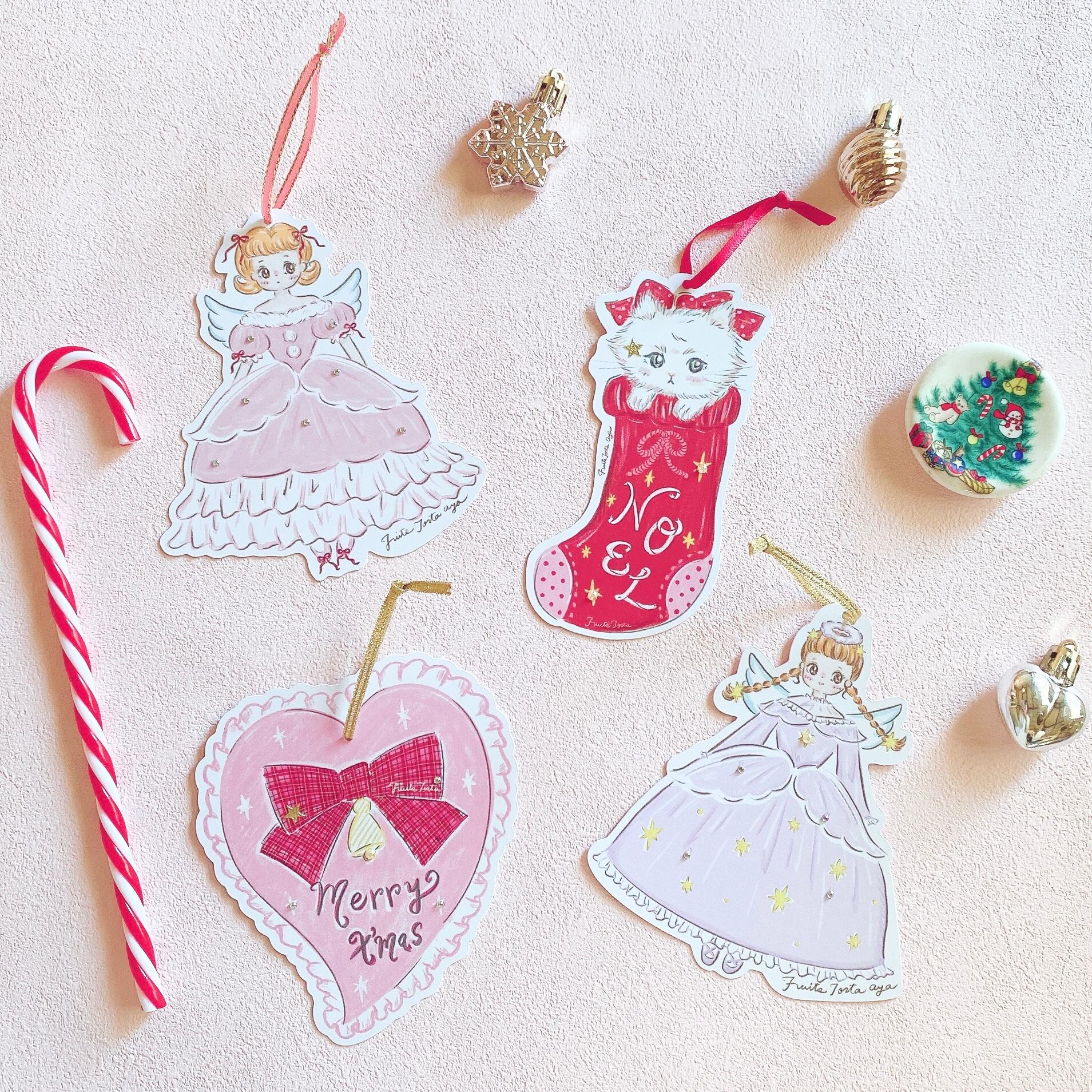Xmas party time !! オーナメントxポストカードset