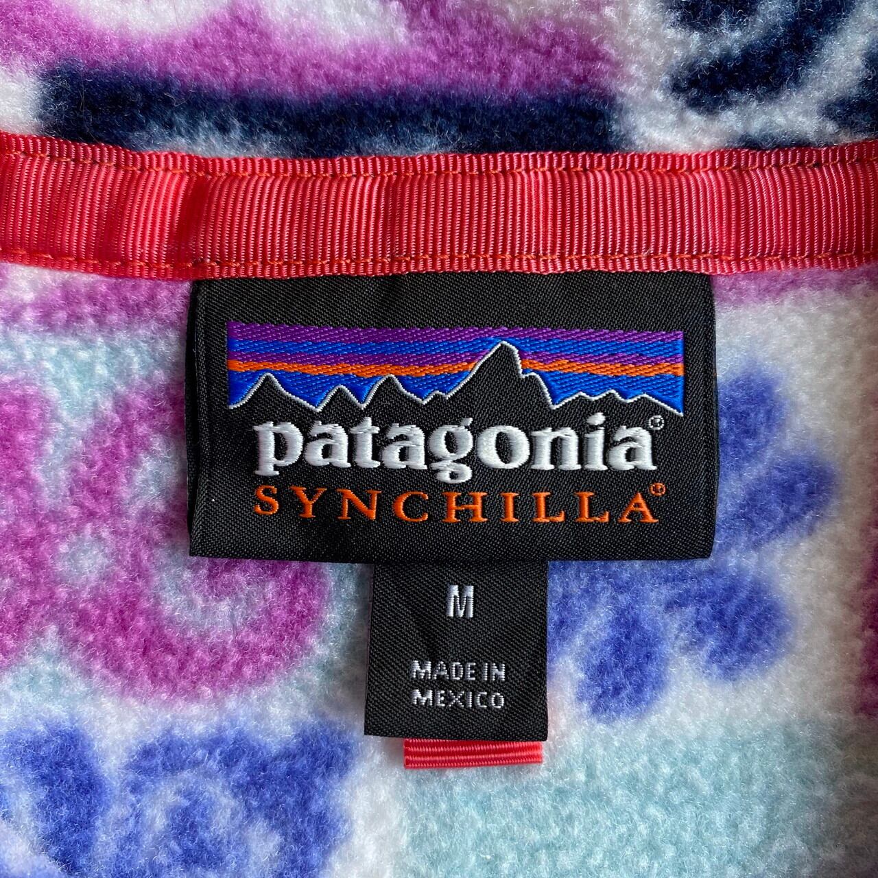 16年製 パタゴニア Patagonia SYNCHILLA シンチラスナップTフーデットジャケット 25270FA16 総柄 フリースフルジップパーカー レディースS /eaa296716