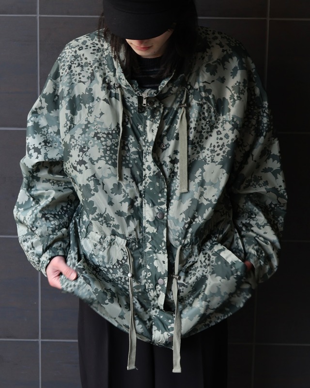 flower camo zip blouson