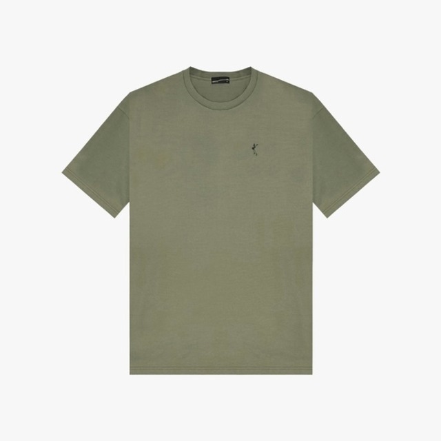 LAD MUSICIAN【ラッドミュージシャン】EMBROIDERY BIG T-SHIRT (2124-806 OLIVE GREEN_SIZE46)