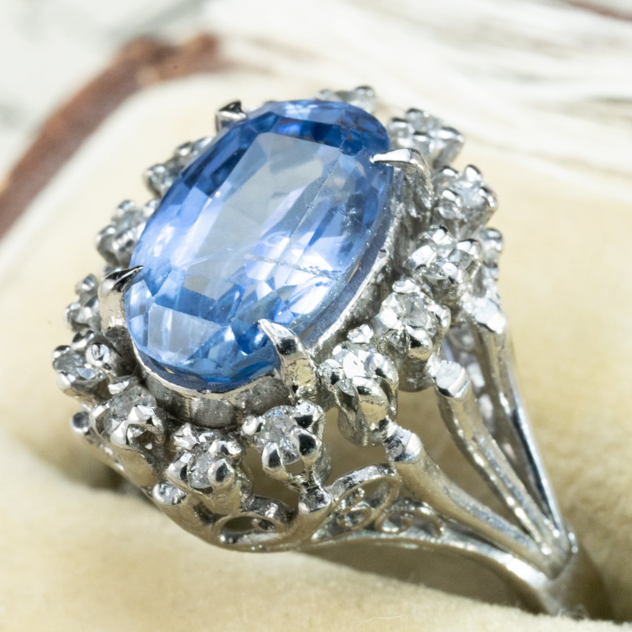 サファイア | アンティークジュエリー デイジーリング ☆DaisyRing☆