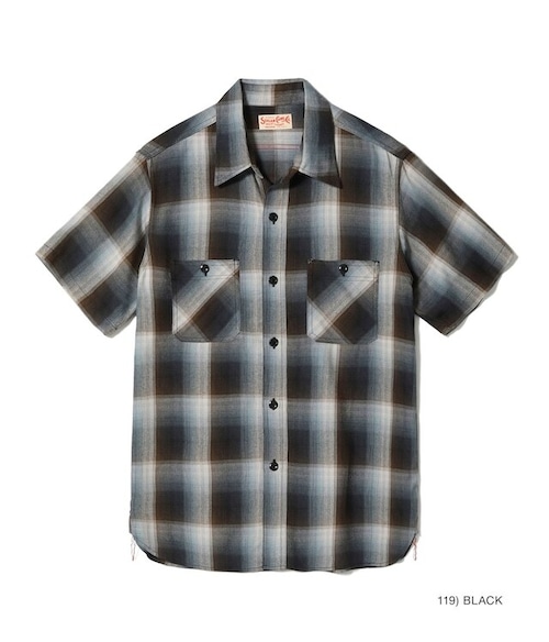 SUGAR CANE Lot No. SC39726 / RAYON TWILL CHECK WORK SHIRT