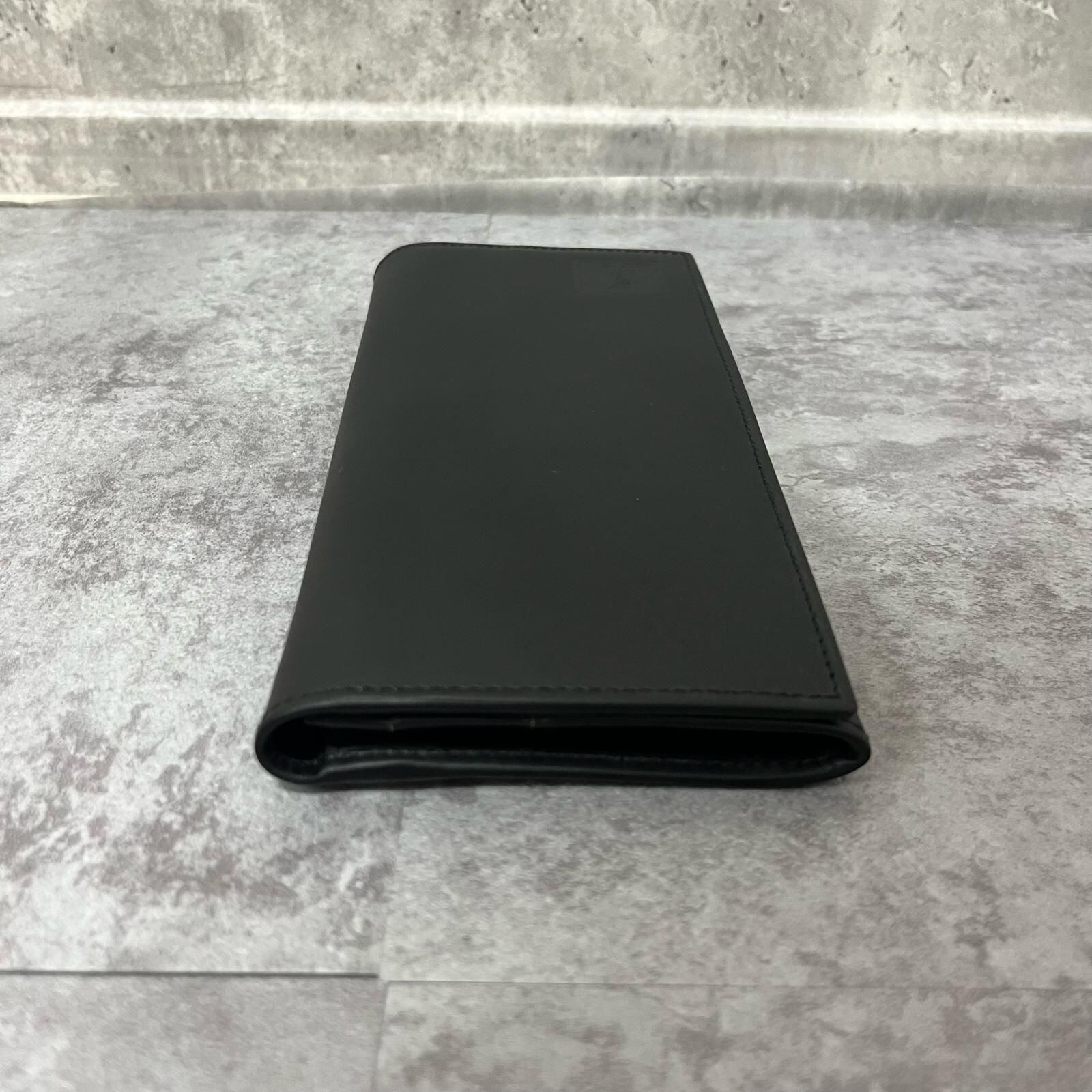 サンローラン長財布 Saint Laurent】サンローラン 長財布 ロゴプレートモチーフ キッド