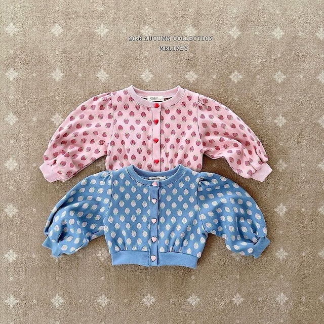 【取寄】melikey|berry berry cardigan|ベリーベリーカーディガン|XS-JM|kids&jr|26 autumn