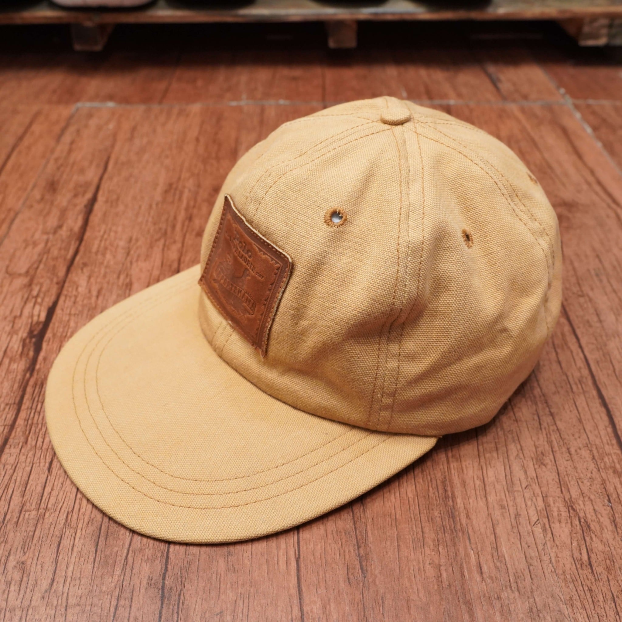 VINTAGE POLO ロングビルCAP USA製！