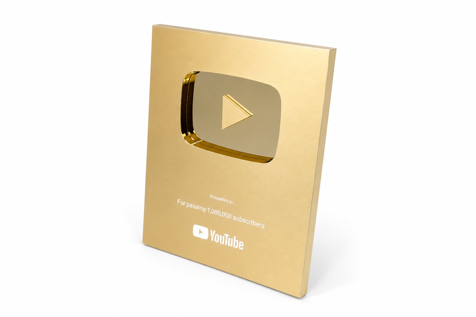オリジナルデザイン】YouTubeアワード 金の盾 銀の盾 レプリカ