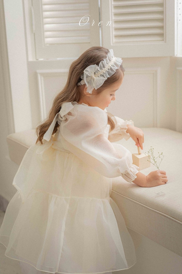 【1/27〆予約】<OREN>  Celine organza dress