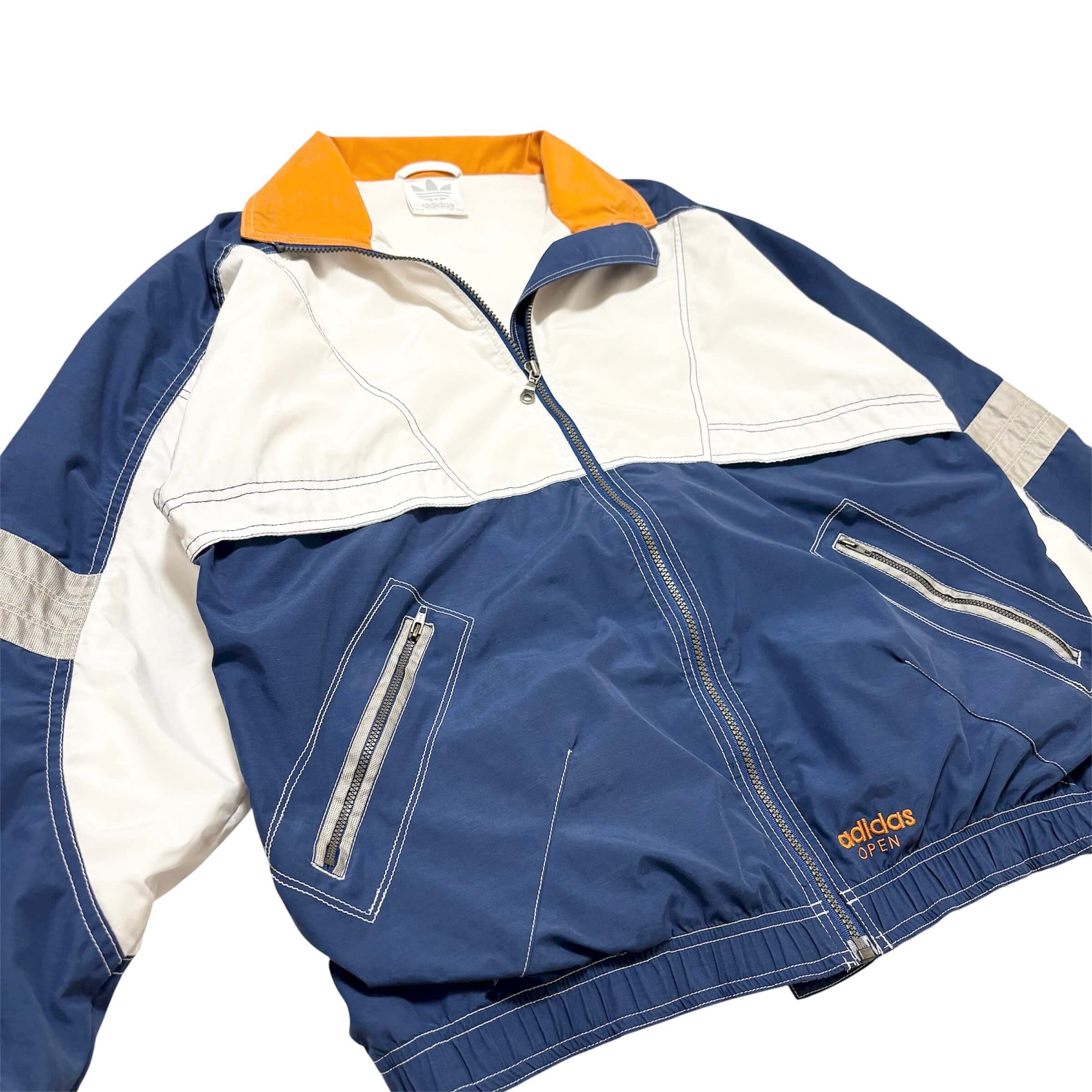 古着 アディダス adidas ナイロンジャケット クリーニング済み 80s 銀