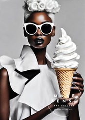 Sweatest Woman｜アイスクリームヘアが魅せる黒人女性ポップアート｜｜・国内生産A2ポスター