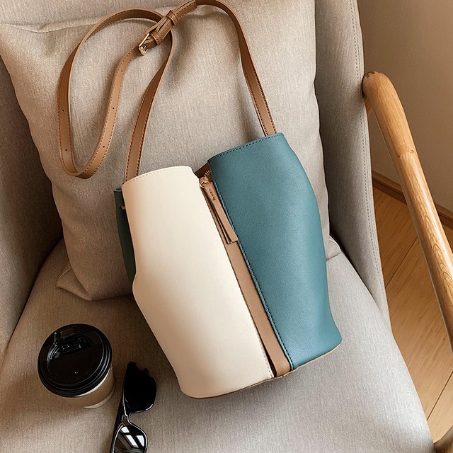 バッグレディースバッグ2020ニューウェーブサマーファッションワイルドショルダーバッグインエインスタイル大容量クロスボディバケットバッグ Tiancai_Wing_Bag4674227