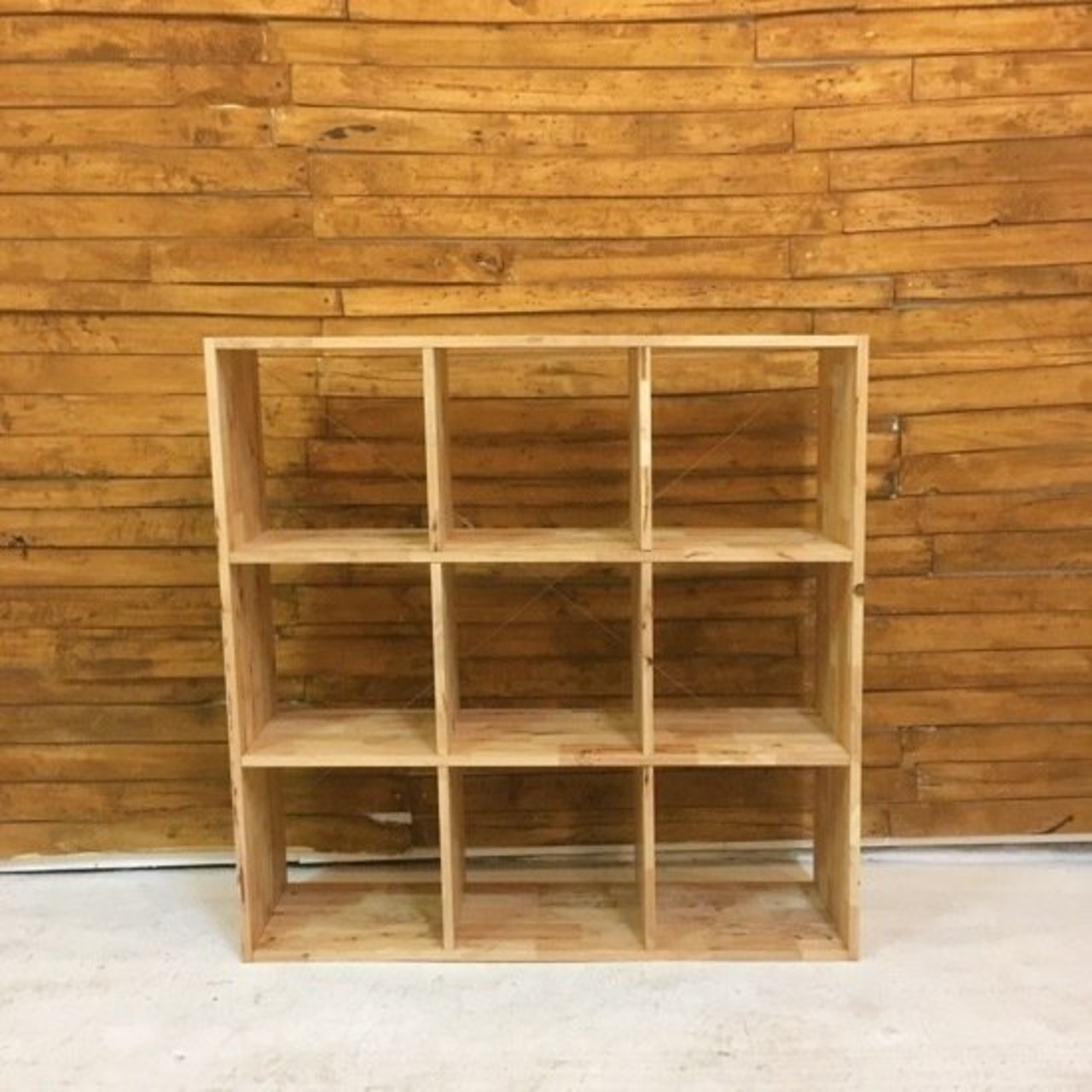 ラバーウッド　3×3シェルフ【要組み立て品】