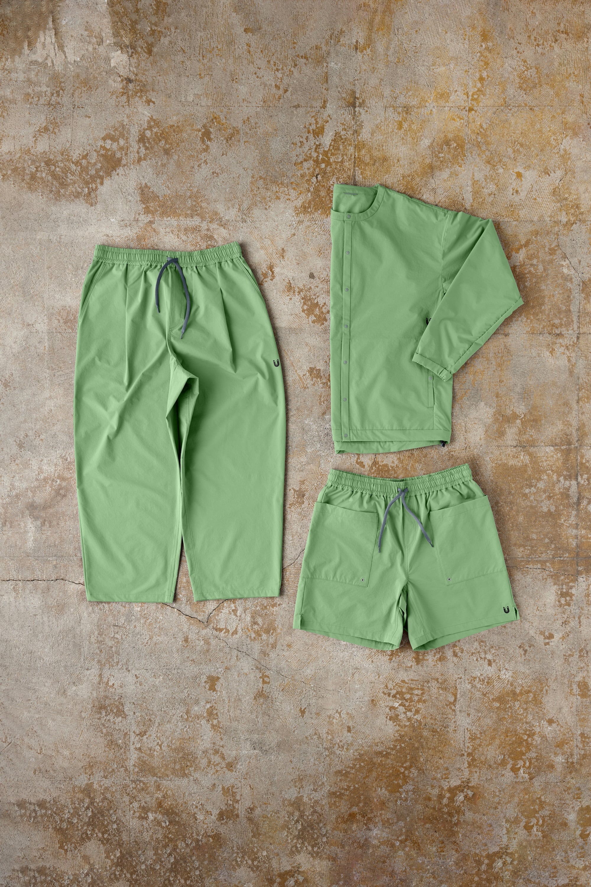 Andante Short：Color Kale | TANNUKI Running Wear Shop