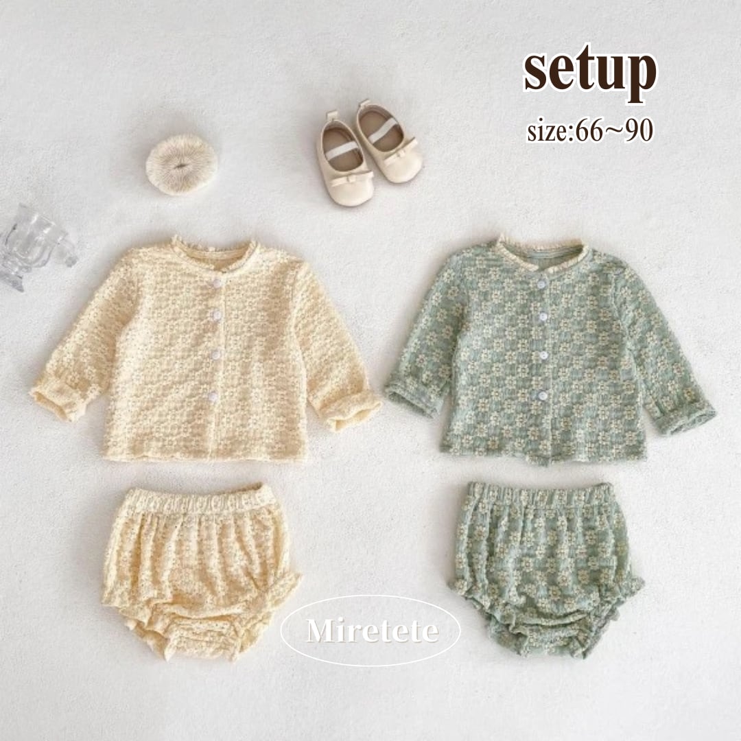 【取寄】全面flowerがかわいすぎるセットアップ