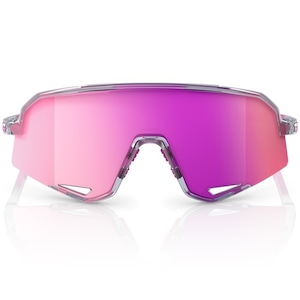 100% SLENDALE Polished Translucent Grey / Purple Multilayer Mirror Lens