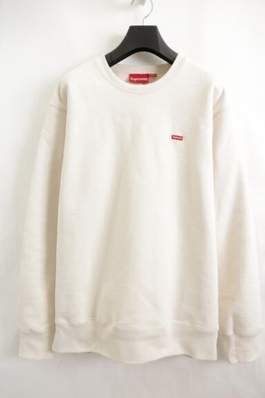 Supreme 19AW SMALL BOX LOGO CREWNECK NATURAL LARGE 120 | BRAND