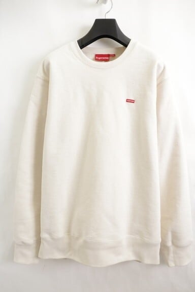 Supreme 19AW SMALL BOX LOGO CREWNECK NATURAL LARGE 120 | BRAND  