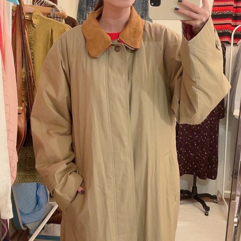 fleece liner over trench coat