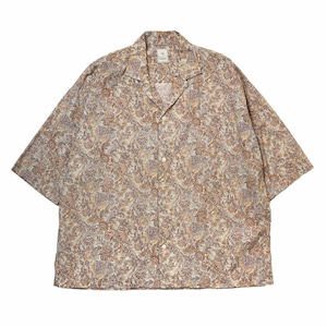 CTTN PAISLEY H/S SHIRT / 綿ペイズリーハーフスリーブシャツ (BEIGE)