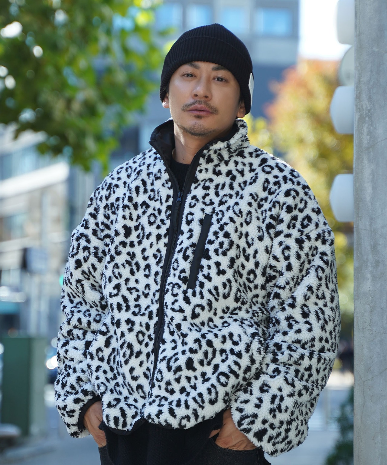 【#Re:room】LEOPARD BOA BLOUSON［REJ116］