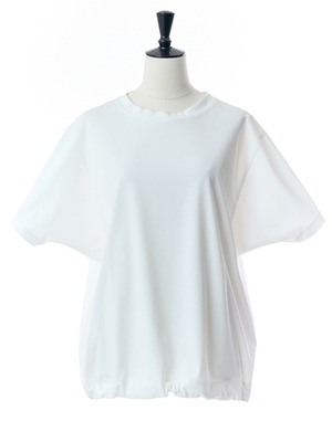 ギャザーTシャツ(ホワイト)