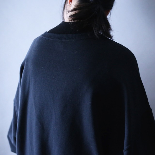 "SAVAGE" disney character printed over silhouette sweatshirt