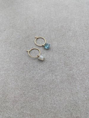 Birth Jewel  mini hoop Pierce（誕生石）ピアス