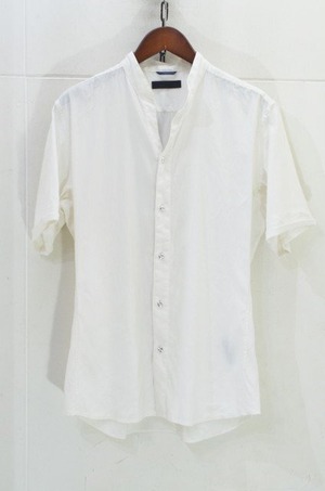 junhashimoto BAND COLLAR S/S SHIRTS