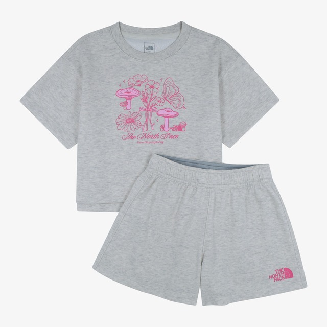 [The North Face Korea] K'S CAMPGROUND EX CREW SET NT7UR32S