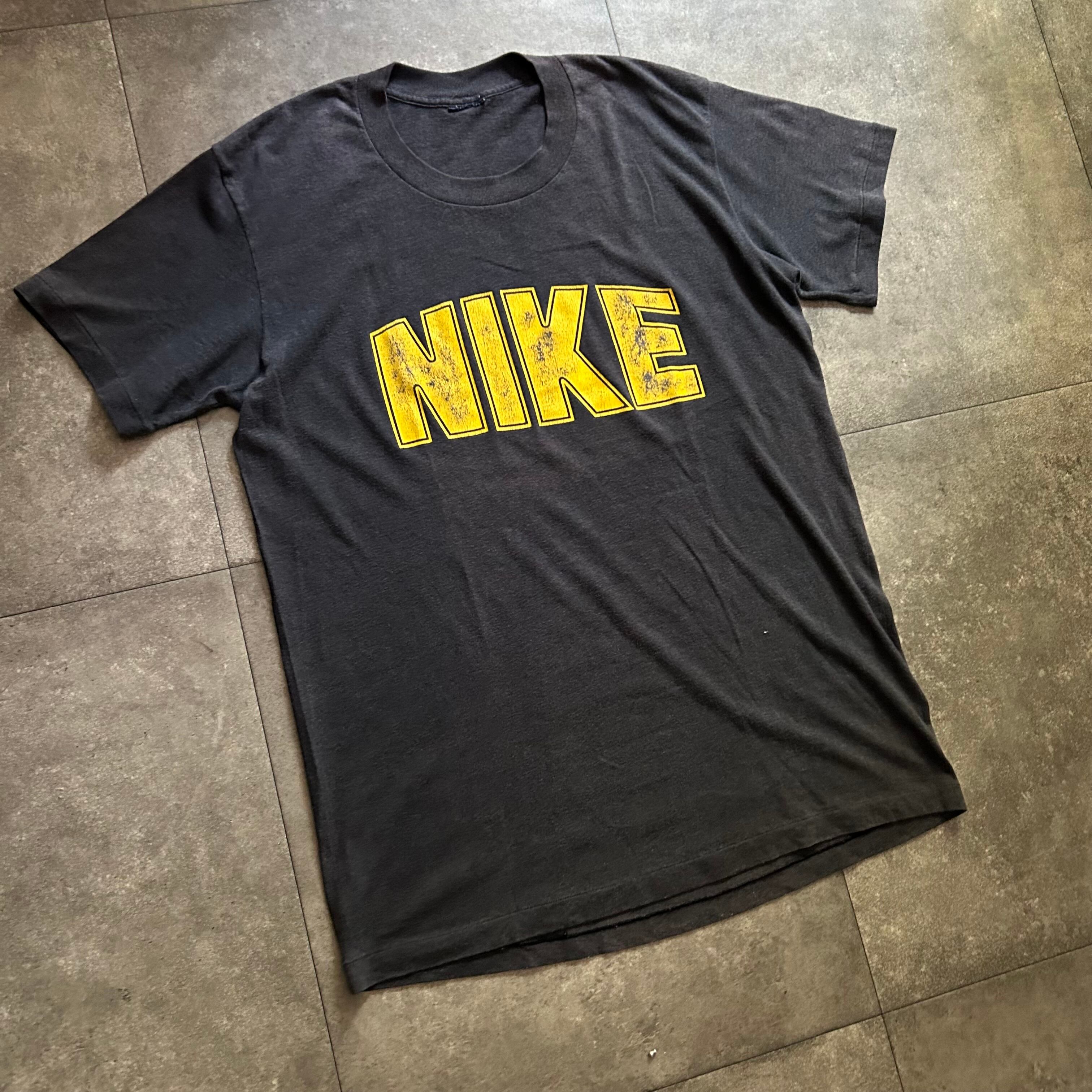 80s NIKE ナイキ tシャツ USA製 ブラック XL相当 カマボコ | 東京準備室 