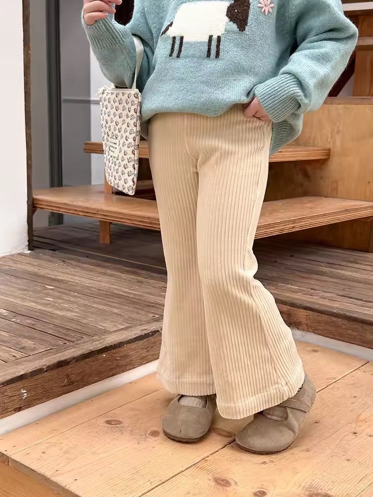 3color コーデュロイフレアパンツ