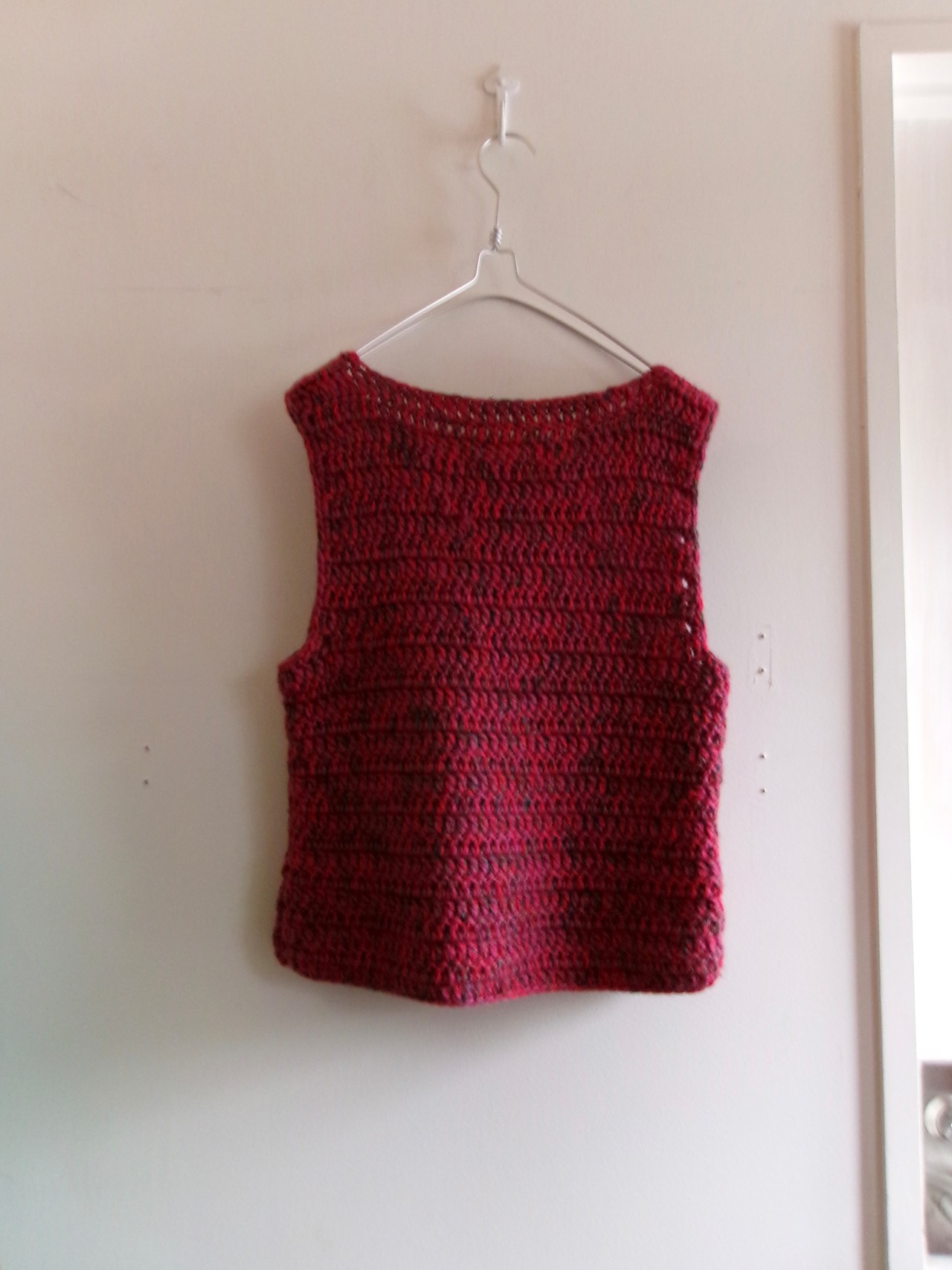 Hand knit vest