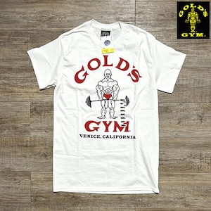 GOLD'S GYM LOGO Tshirts ゴールドジム ベニス本店限定　Tシャツ【00213401-wht】