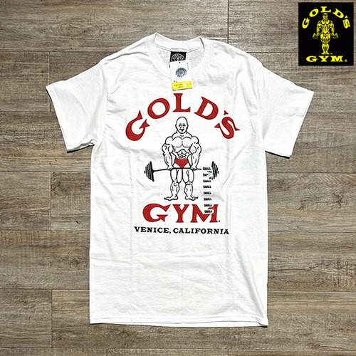 GOLD'S GYM LOGO Tshirts ゴールドジム ベニス本店限定　Tシャツ【00213401-wht】