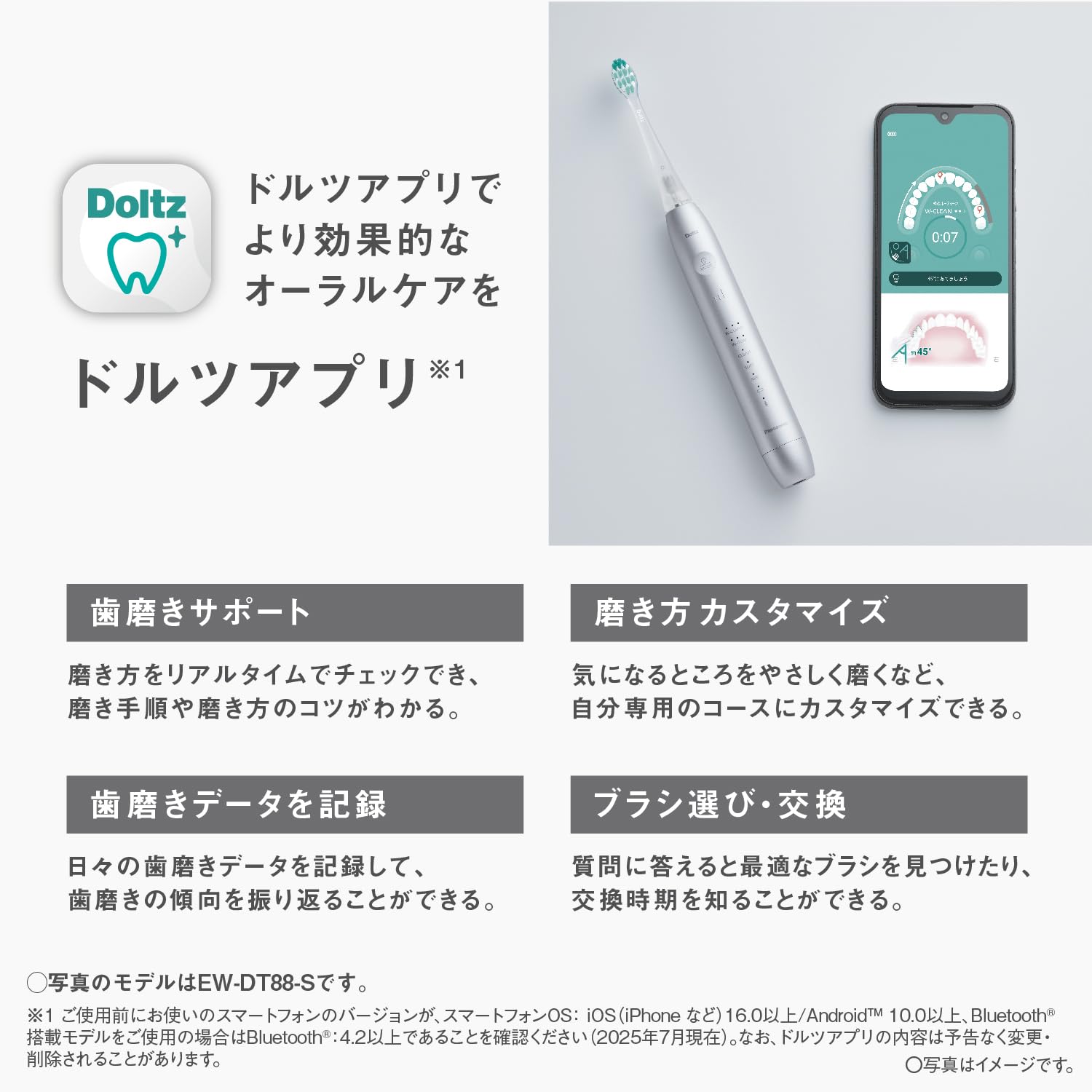 パナソニック 音波振動ハブラシ ドルツ 最上位モデル W音波振動