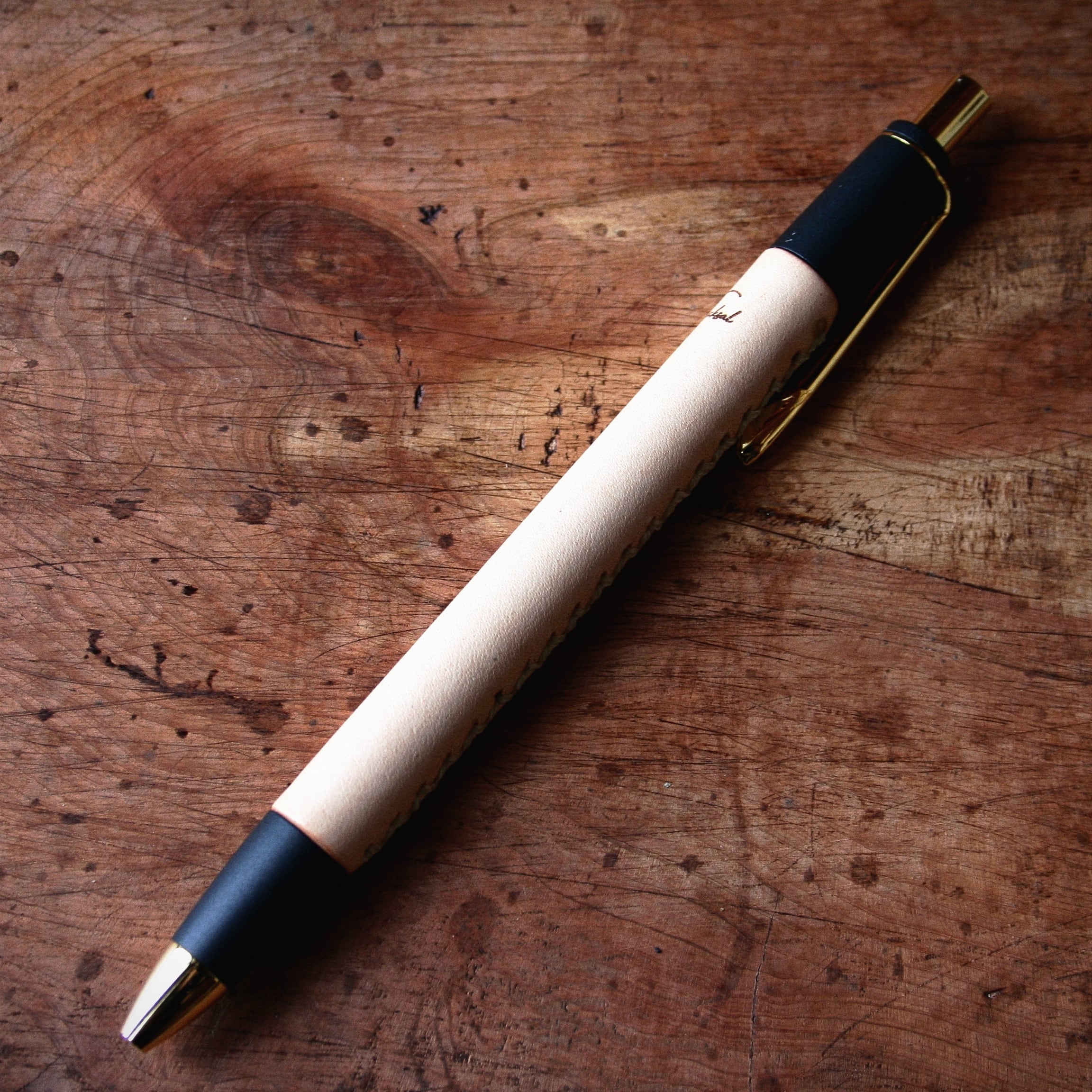 schicksal 革軸ペン【プエブロ オリーバ】シャーペン 0.5mm