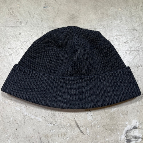 70's U.S.NAVY WATCH CAP ワッチキャップ ウール USN 海軍 ニットキャップ  ブラック 希少 ヴィンテージ BA-2316 RM2735H