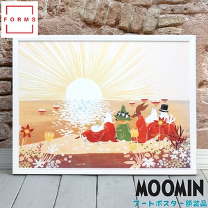 ムーミン 北欧 Karto「サンセット」送料無料 フレーム 展示用フック付アートポスター 絵画 インテリア アート