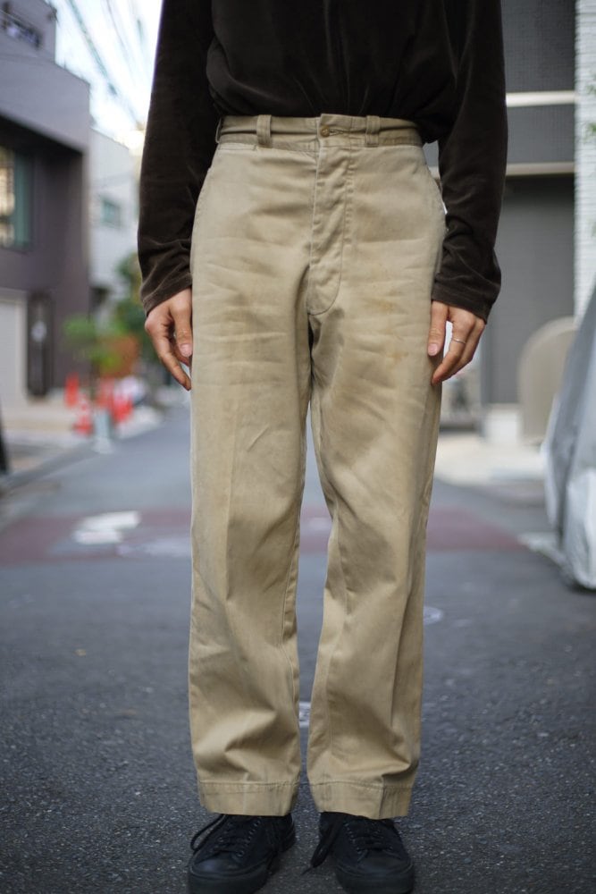 [US ARMY] Military Chino Trousers [1950s-] Vintage Chino Trousers W-28 |  beruf powered by BASE