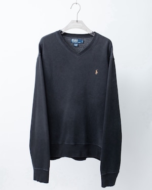 "Polo by Ralph Lauren" good fade V-neck sweat