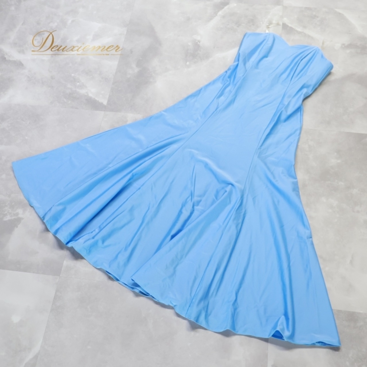 フラダンス 衣装 ワンピース ドレス ブルー系 メネフネプランテーション 水色 フラ ダンス 無地 シンプル キャミソール MENEHUNE PLANTETION 日本製 鮮やか ハワイアン アロハ 爽やか かわいい