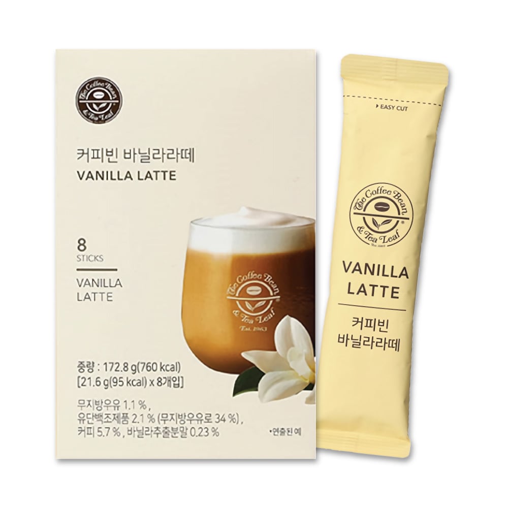 COFFEEBEAN バニララテ 21.6g × 8T 韓国 スティックコーヒー コーヒー
