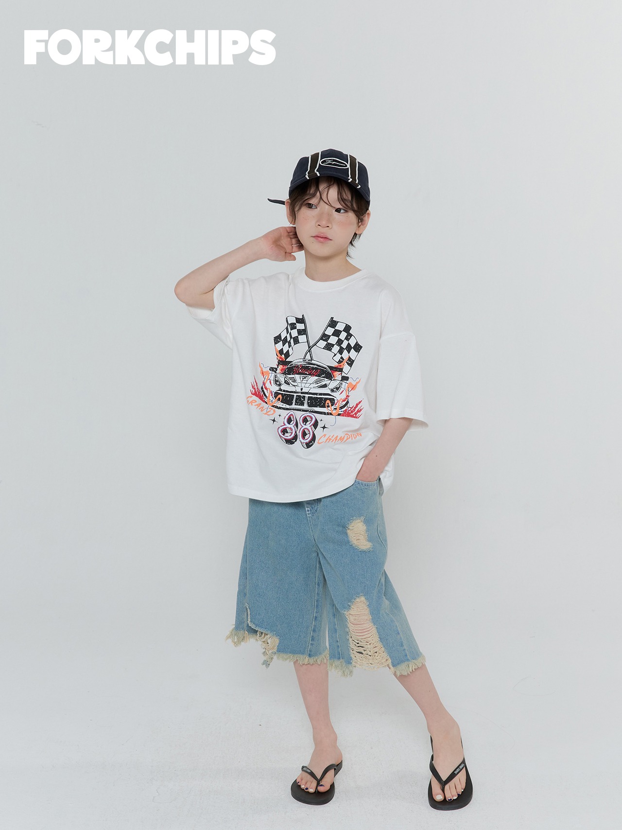 [FORKCHIPS] 레이싱티셔츠 / [포크칩스] 레이싱티셔츠