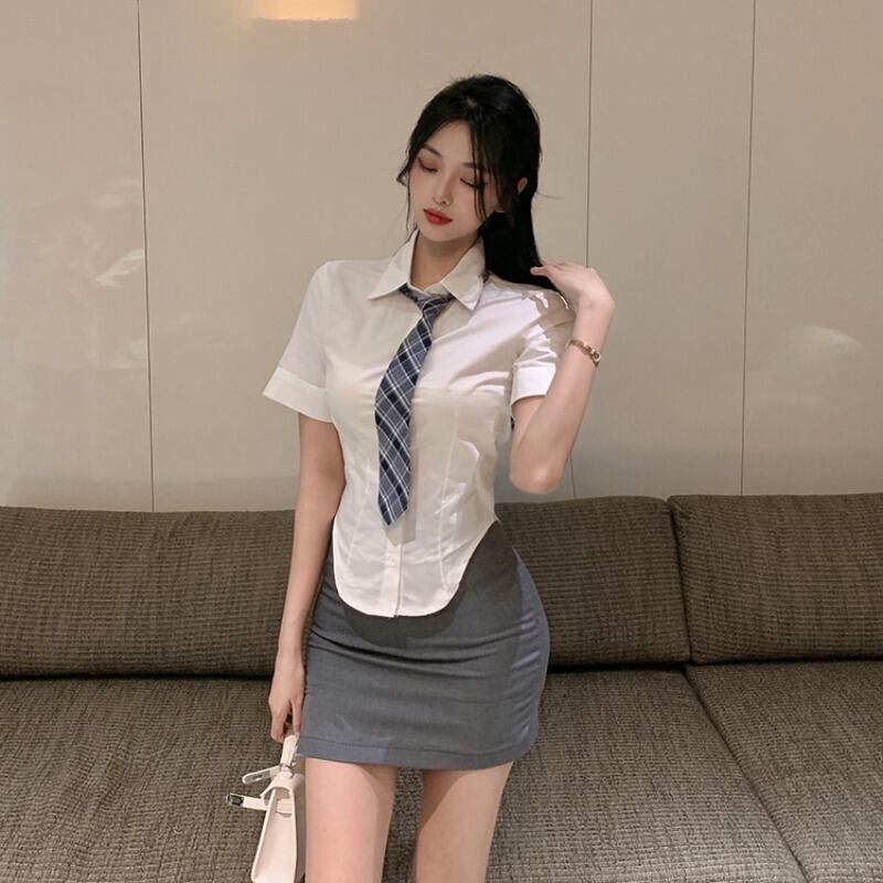 シャツ レディースショートサマートップス 夏物 ブラックストロベリース3916687163