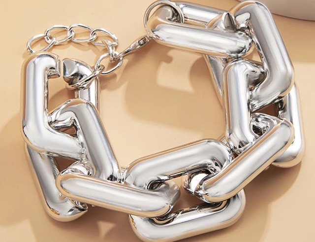 Simple Square Twisted Chain BRACELET　a200340