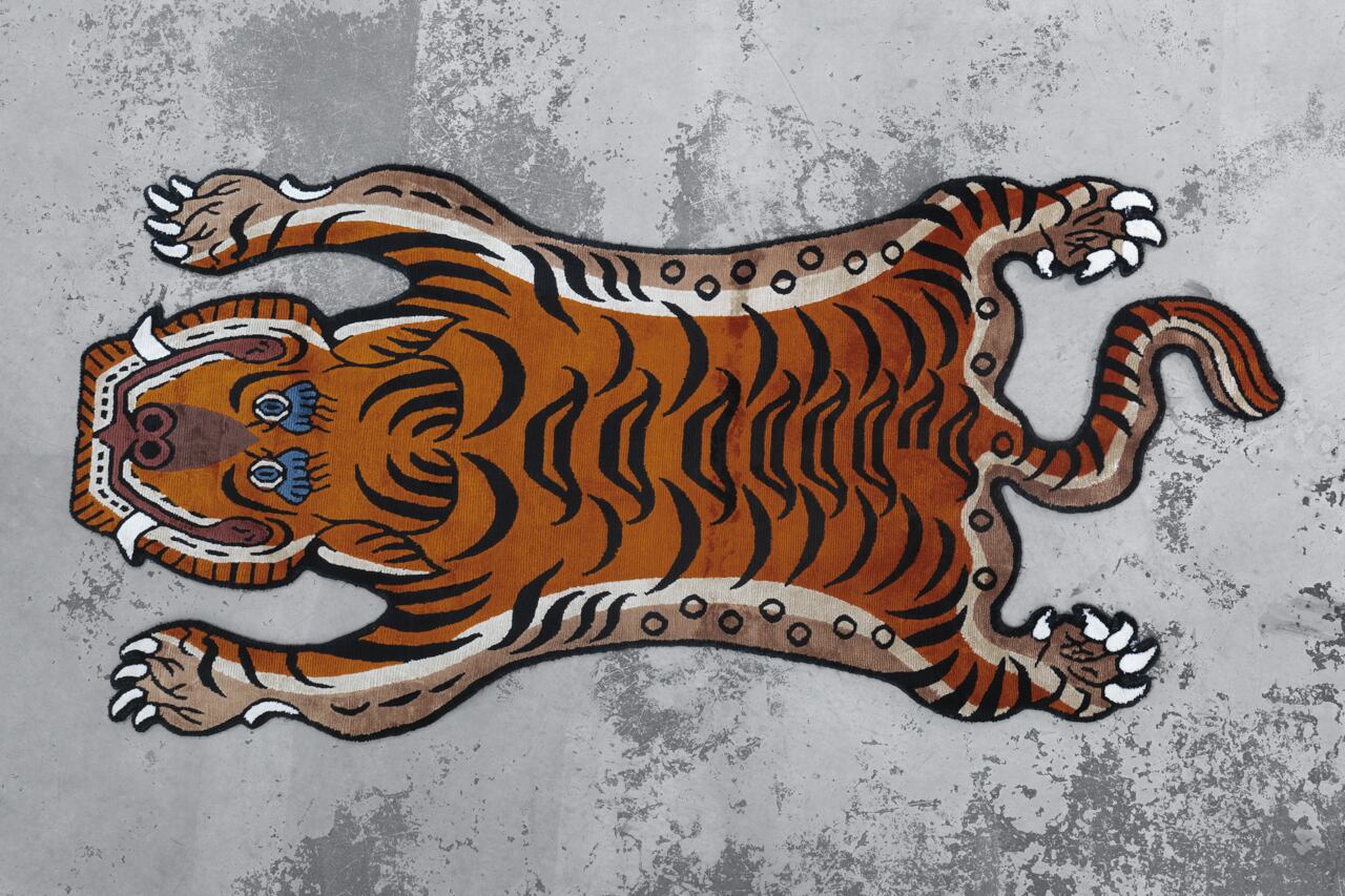 Tibetan Tiger Rug 《Mサイズ•シルク157》チベタンタイガーラグ